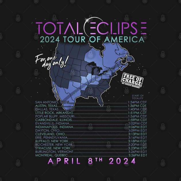 Total Solar Eclipse April 8th 2024 Tour of America by NerdShizzle