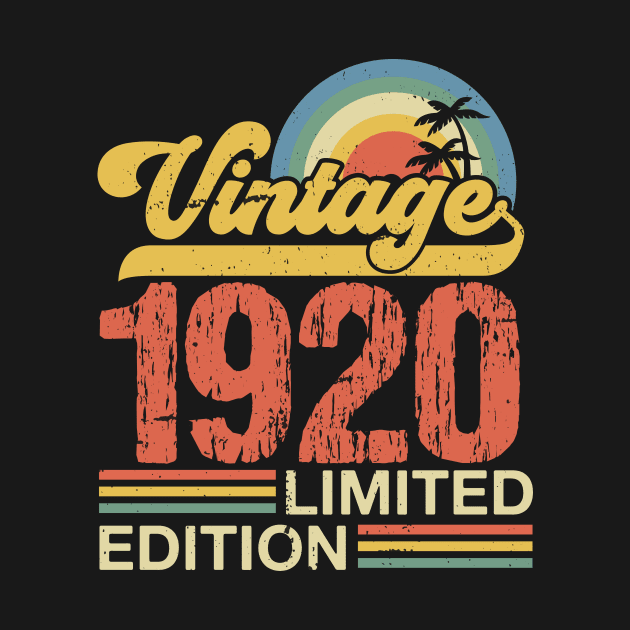 Retro vintage 1920 limited edition by Crafty Pirate 