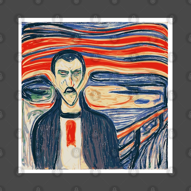 Count Dracula In The Style Of Edvard Munch. by OriginalDarkPoetry