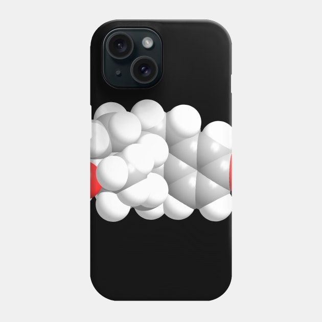 Estrogen Molecule Chemistry Phone Case by ChemECool