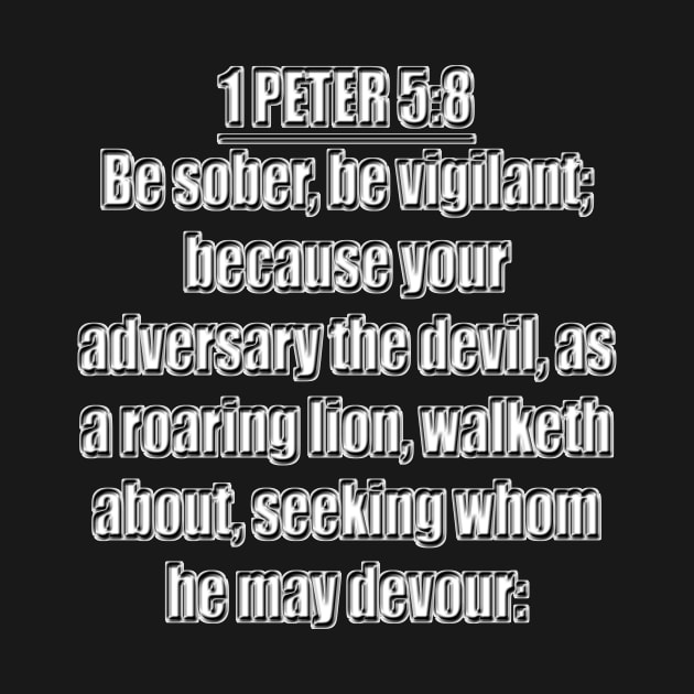 1 Peter 5:8 by Holy Bible Verses