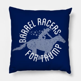 Barrel Racers for Trump - Distressed Pillow