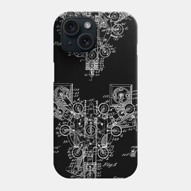 Automatic Bowling Machine Vintage Patent Drawing Phone Case by TheYoungDesigns