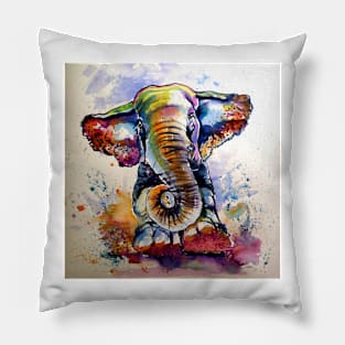 Majestic elephant playing Pillow
