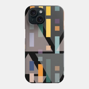 Lines in triangles mosaic Phone Case