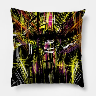 face (abstract) Pillow