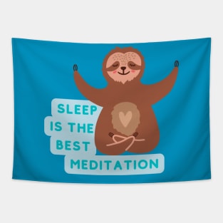 Meditating Sloth Tapestry