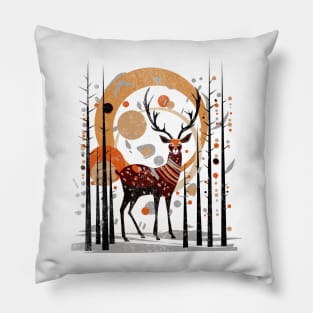 Mid century deer Pillow