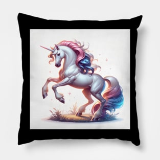 Unicorn Study - Fantasy AI Pillow