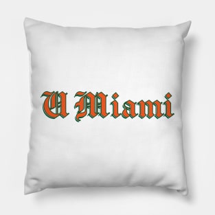 UMiami Sticker Pillow