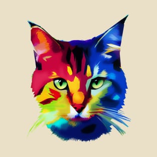 Watercolor cat painting ; animals T-Shirt