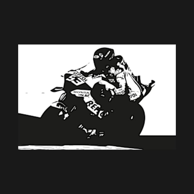 Marc Marquez Black-white style by CB graphics