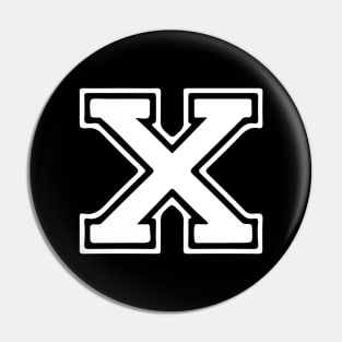 Letter X Pin