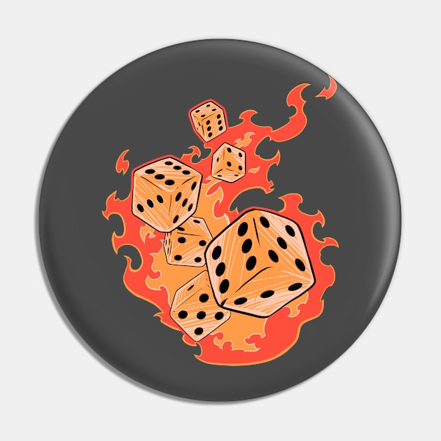 Fireball Pin by Millageart