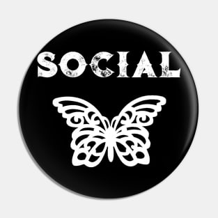 Social Butterfly Pin