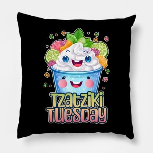 Tzatziki Tuesday Foodie Design Pillow