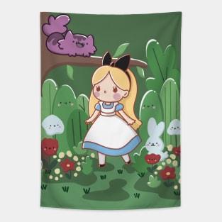 Alice In Wonderland Fan Art Tapestry