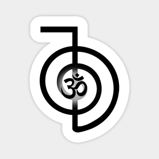 Spiritual Cho-Ku-Rei and Om symbols Magnet