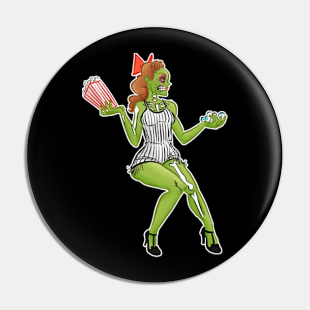 Zombie Girl Choices Pin by dammitfranky