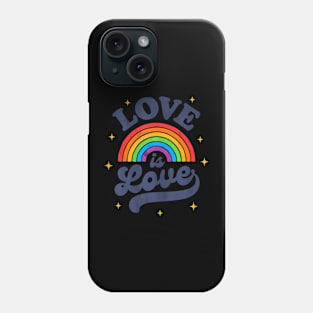 LGBTQ Love Is Love Gay Pride LGBT Ally  Flag Phone Case