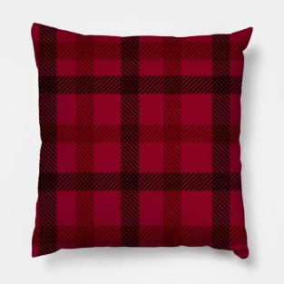 Red Flannel Plaid Pattern Pillow