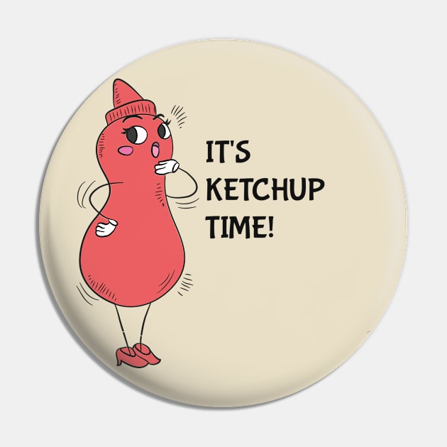 cute ketchup Pin by UniqueDesignsCo