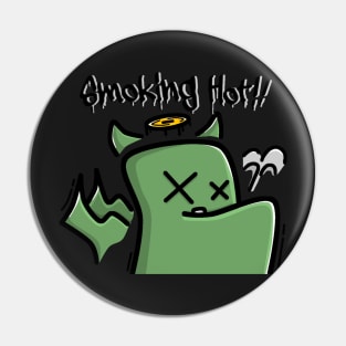 Smoking Hot Dragon Graffiti Pin