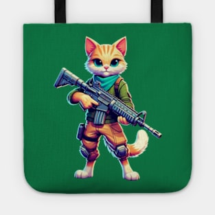 Fortnite-inspired cat design Tote