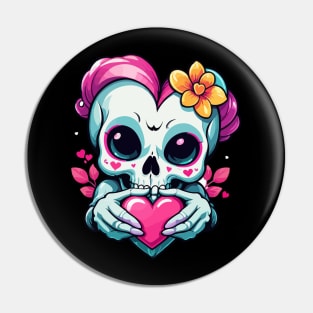 SKULL LOVE Pin