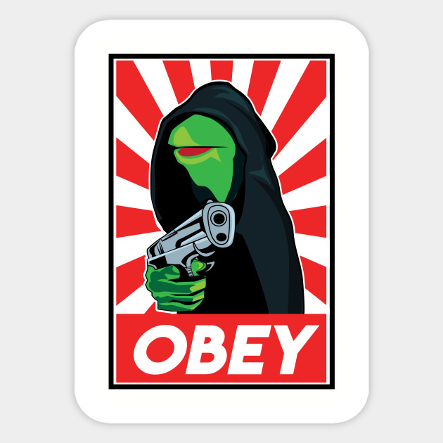 Hooded Kermit - Kermit - Sticker