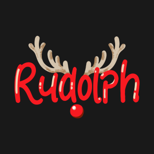 Most Likely To Try Ride Rudolph Couples Christmas Funny T-Shirt