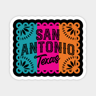 San Antonio Texas Papel Picado Magnet