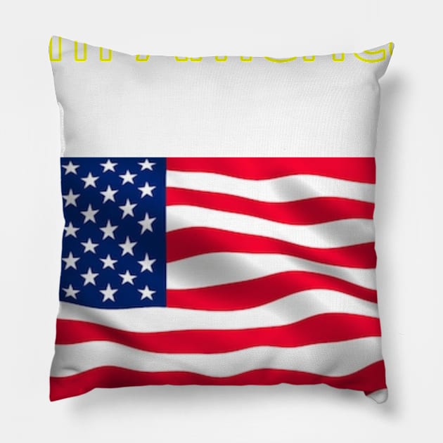 I am American Pillow by HR