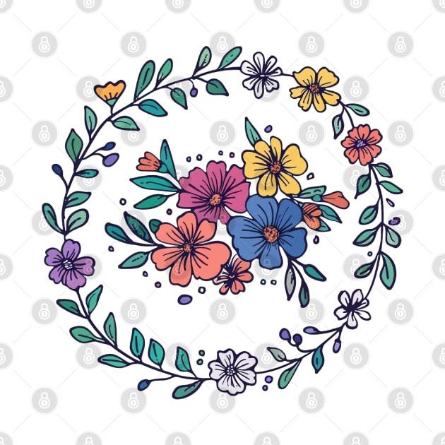 Hippie Flowers Flower Power Pretty Floral by Funny Stuff Club