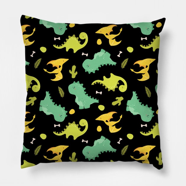 Cute Dinosaur Design Pillow by SzlagRPG