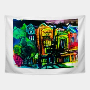 lime sanfran Tapestry