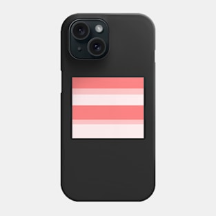 Strips - pink and white. Phone Case