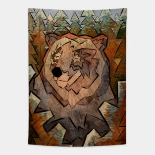 The brown forest bear Tapestry