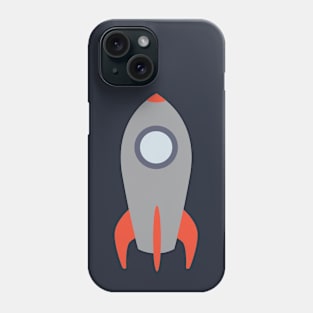 Retro Rocket Ship Phone Case