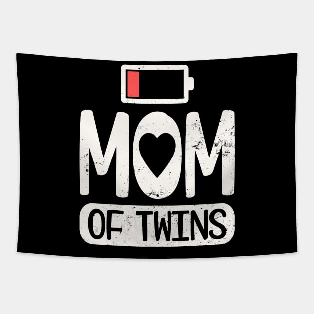 Twin Mama Shirt | Mom Of Twins Gift Tapestry by Gawkclothing