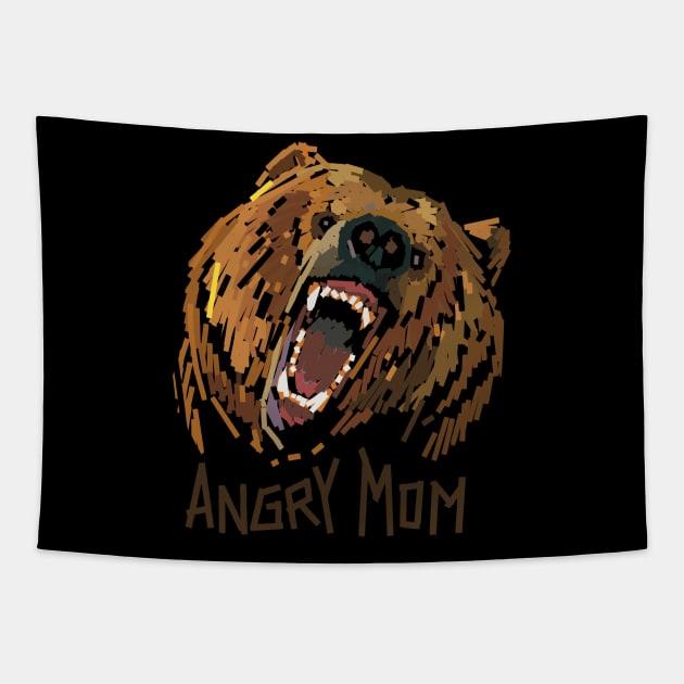 Angry mom Tapestry by BAJAJU