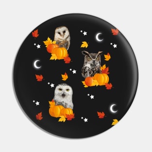 Owls halloween Pin