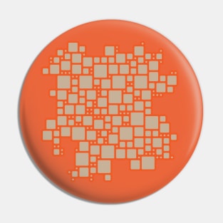 abstract cells pattern in orange and beige Pin