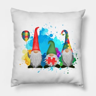 autism gnomes Pillow