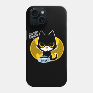 I'm the night - hero cat mask - cute and angry kitty Phone Case