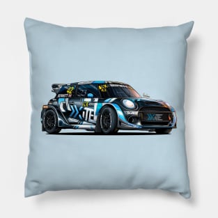 Oliver Bennet Mini WRX Rallycross Pillow