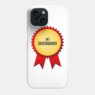 Number 1 Skateboarder Gold Medal Phone Case