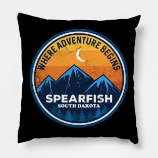 Spearfish South Dakota Where Adventure Begins Pillow