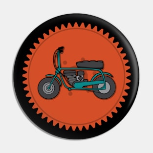 Minibike Sprocket Vintage Mini Bike Pin