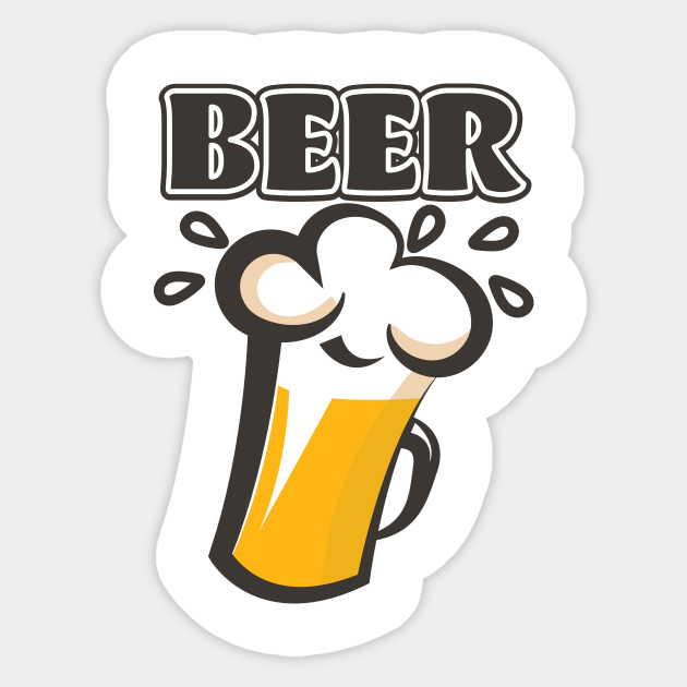 Stap Tientallen filosofie BEER - Beer - Sticker | TeePublic